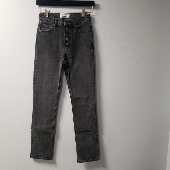 Reformation Liza Black Jeans Size 24 - Picture 2 of 9